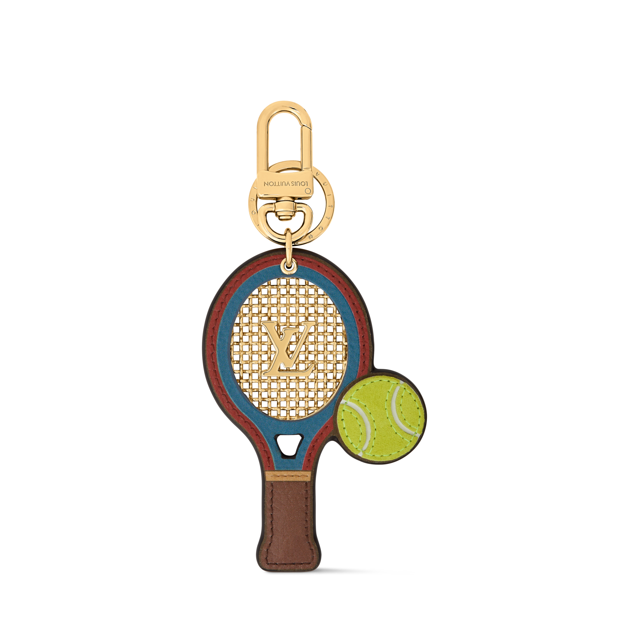 LV Tennis Racket Key Holder and Bag Charm S00 - Men - Accessories